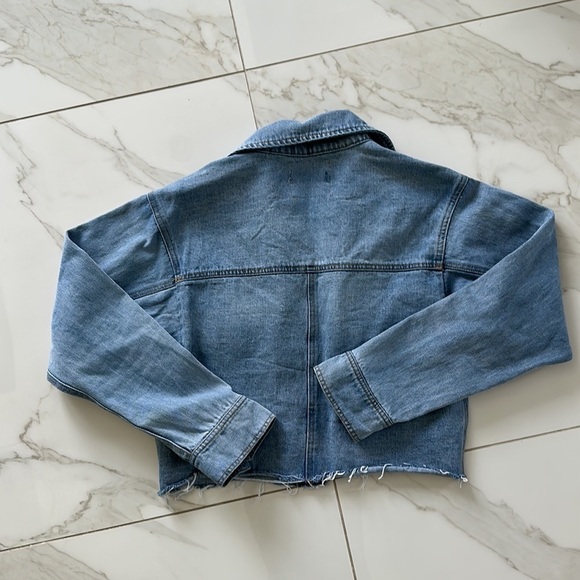 YaYa & Co Cropped denim jacket size small - Picture 4 of 7